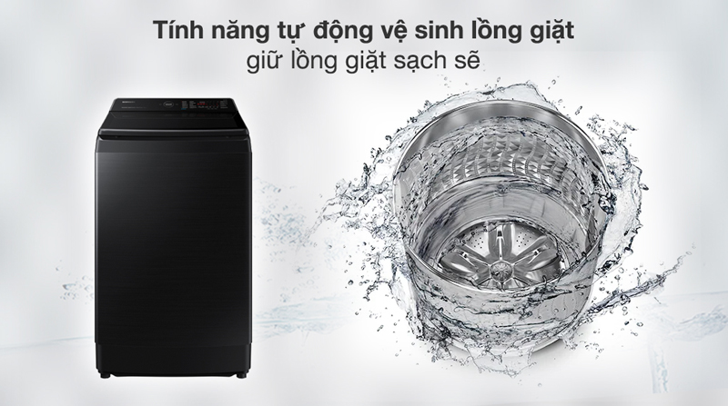 Máy giặt Samsung Inverter WA14CG5886BDSV - Hàng chính hãng