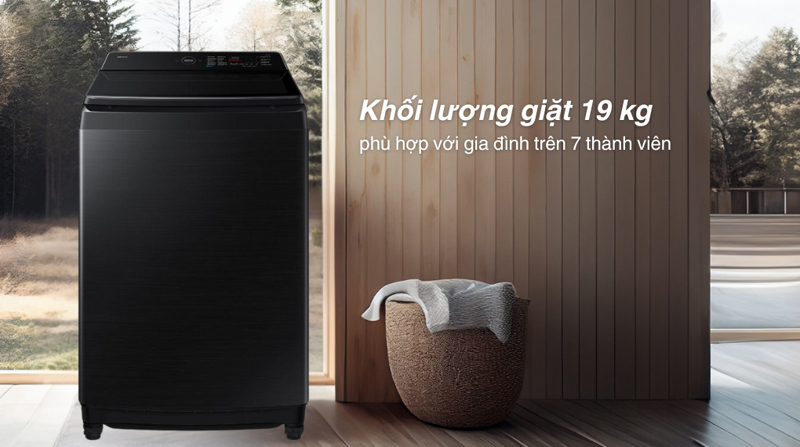 Máy giặt Samsung Inverter 19 kg WA80F19B9BSV - Hàng chính hãng