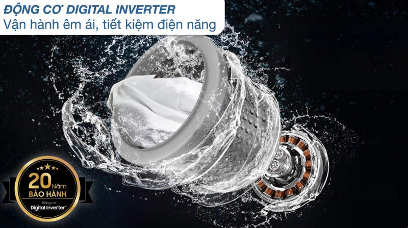 Máy giặt Samsung Inverter WA95CG4545BDSV - Hàng chính hãng
