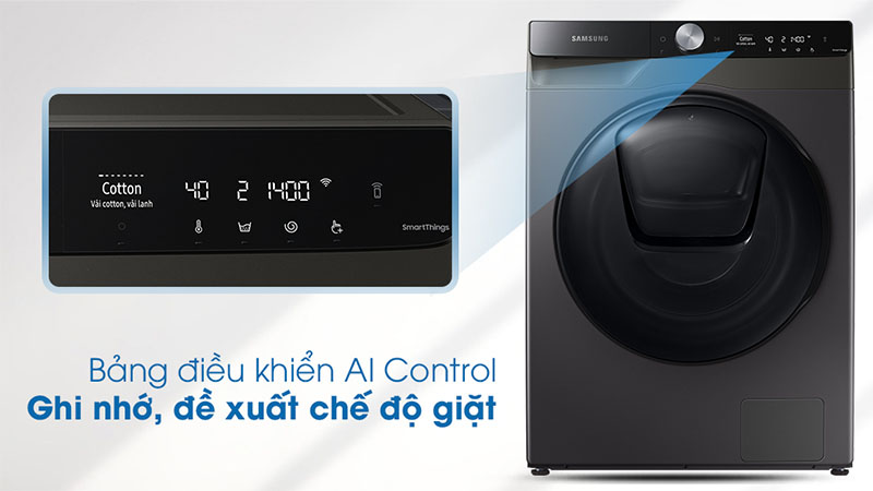 Máy giặt sấy Addwash Inverter giặt 9.5kg - sấy 6kg Samsung WD95T754DBX/SV - Hàng chính hãng