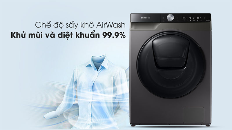 Máy giặt sấy Addwash Inverter giặt 9.5kg - sấy 6kg Samsung WD95T754DBX/SV - Hàng chính hãng