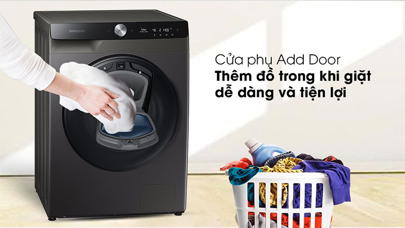 Máy giặt sấy Addwash Inverter giặt 9.5kg - sấy 6kg Samsung WD95T754DBX/SV - Hàng chính hãng