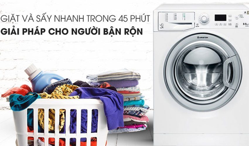Máy giặt có sấy Inverter Ariston WDG862BSEX  - Hàng chính hãng