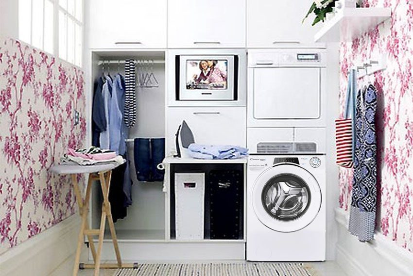 Máy giặt sấy Inverter Candy ROW 4966DWHC/1-S - Hàng chính hãng