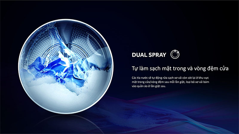 Máy giặt sấy Inverter giặt 13 Kg - sấy 8 Kg Aqua AQD-DH1300H.PS - Hàng chính hãng