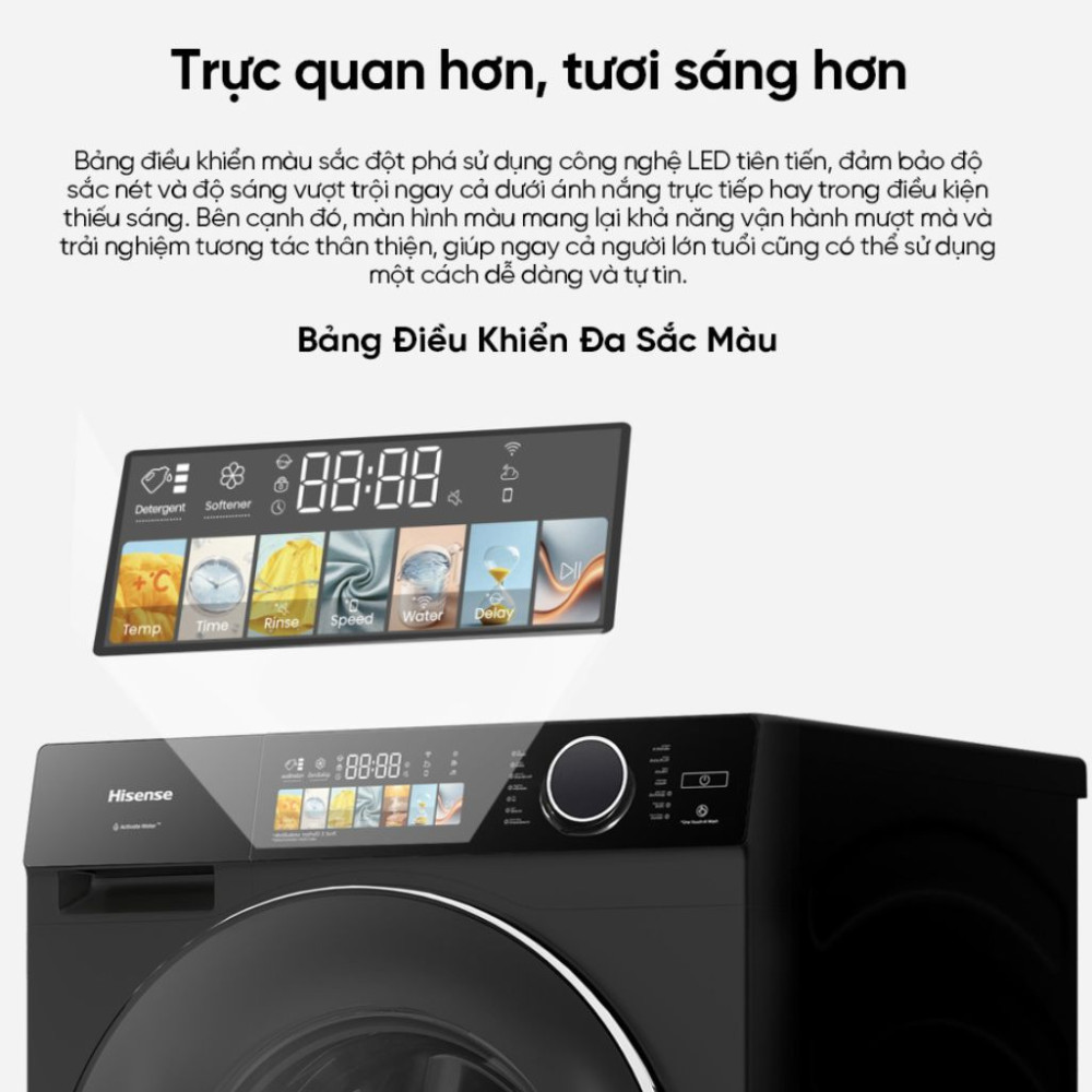 Máy giặt sấy Hisense WD120M5 - Hàng chính hãng