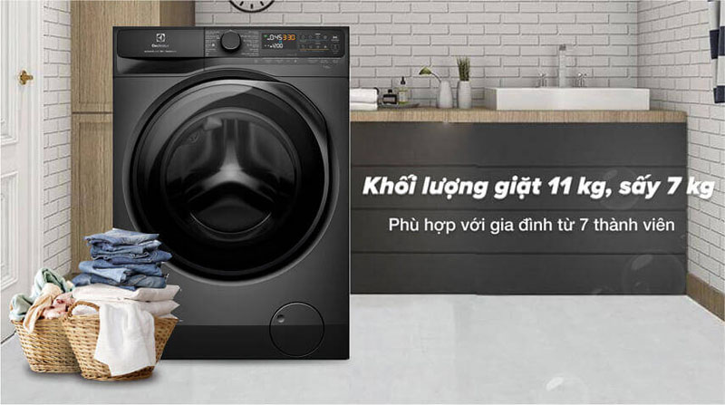 Máy giặt sấy Electrolux UltimateCare 700 EWW1143R7SC - Hàng chính hãng