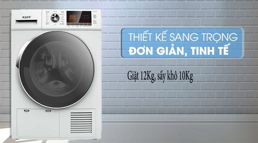 Máy giặt sấy kết hợp Kaff KF-MFC120EU - Hàng chính hãng
