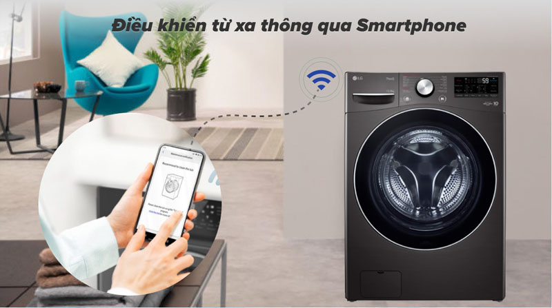 Máy giặt sấy LG Inverter F2515RTGB - Hàng chính hãng