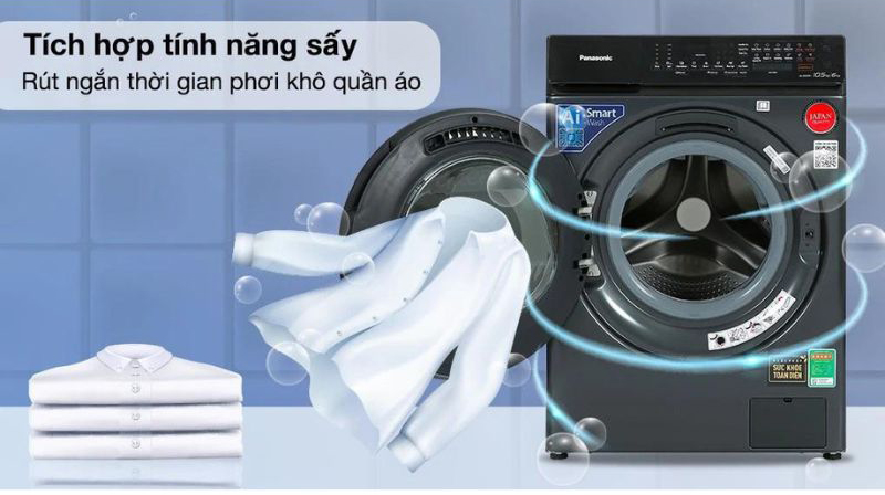 Máy giặt sấy Panasonic Inverter 10.5 kg kg NA-S056FR1BV - Hàng chính hãng