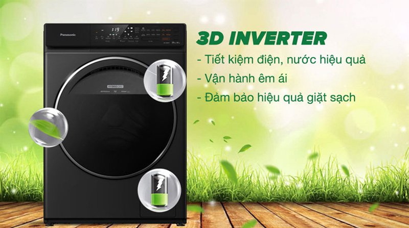 Máy giặt sấy Panasonic Inverter NA-S956FR1BV - Hàng chính hãng