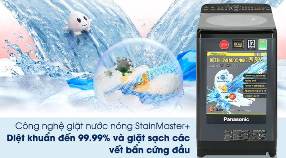 Máy giặt Panasonic Inverter 9.5 kg NA-FD95V1BRV - Hàng chính hãng