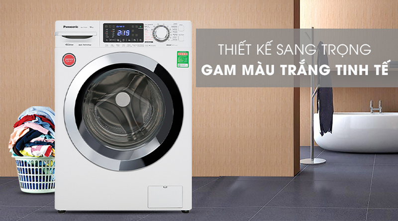 Máy giặt Panasonic 9kg inverter NA-V90FC1WVT - Hàng chính hãng