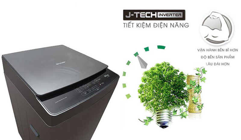 Máy giặt Sharp 10kg ES-Y100HV-S - Hàng chính hãng