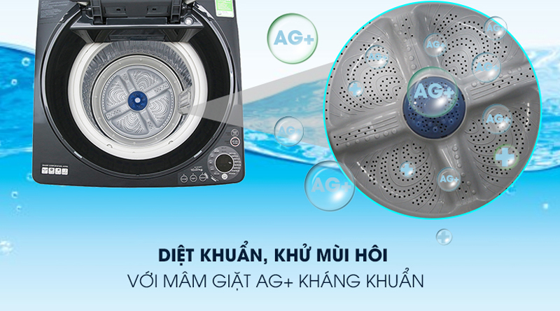 Máy giặt Sharp ES-W100PV-H - Hàng chính hãng