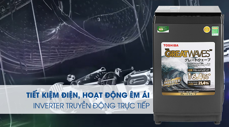 Máy giặt Toshiba Inverter 9 kg AW-DK1000FV - Hàng chính hãng