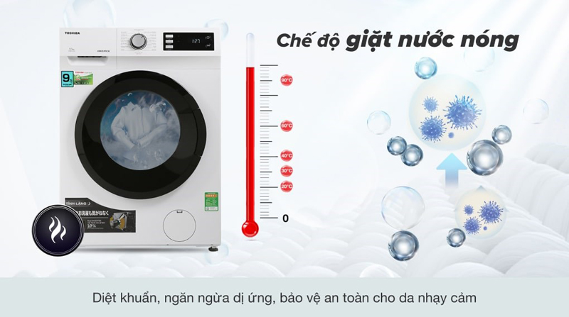 Máy giặt lồng ngang Toshiba TW-BK105S2V(WS) - Hàng chính hãng