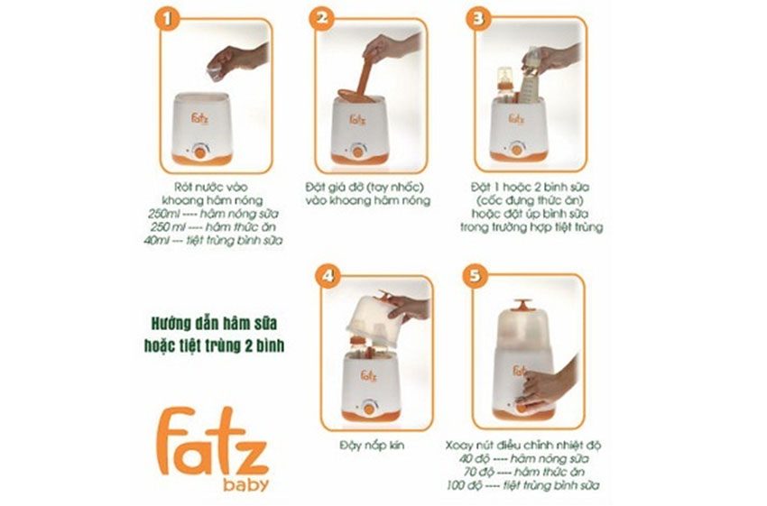 Máy hâm sữa FatzBaby FB3012SL - Hàng chính hãng