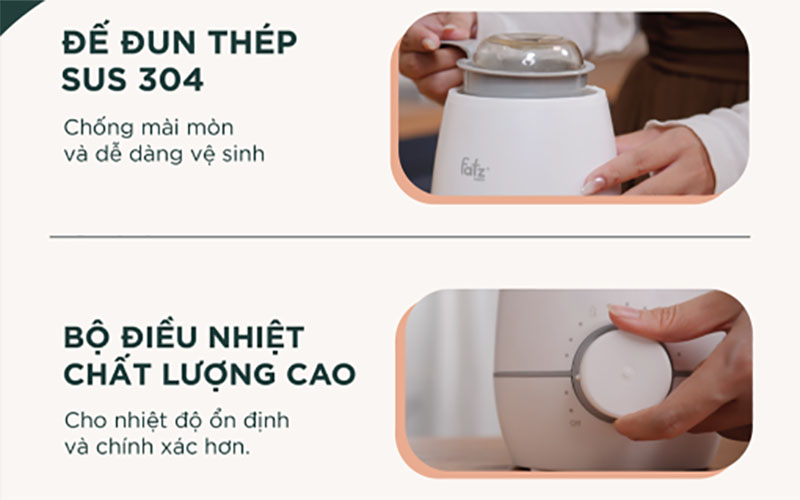 Máy hâm sữa và tiệt trùng Mono 10 Fatzbaby FB3053SJ - Hàng chính hãng