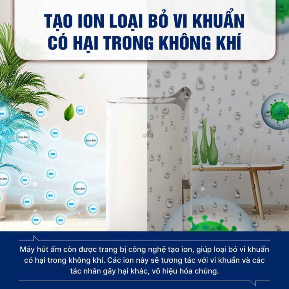 Máy hút ẩm LG Dual Inverter MD19GQGE0.ABAE - Hàng chính hãng