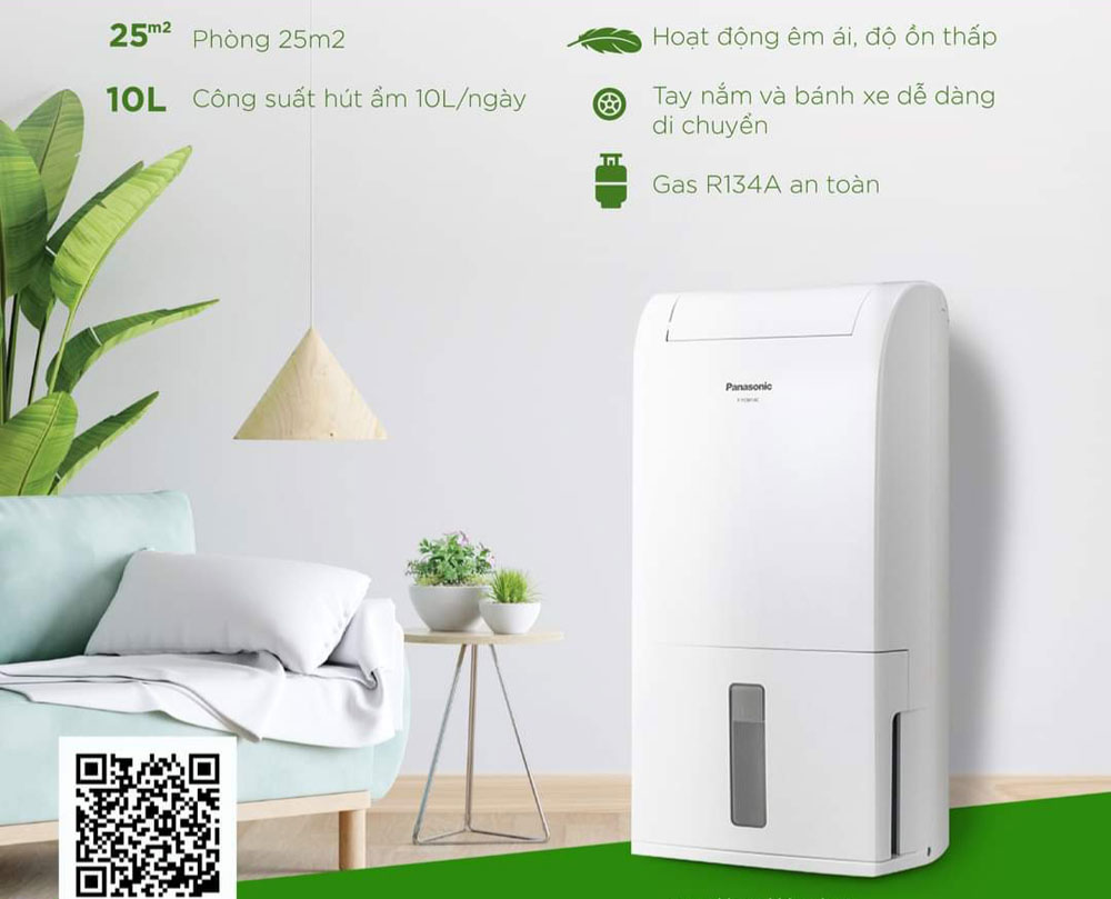 Máy hút ẩm Panasonic F-YCT10V - Hàng chính hãng