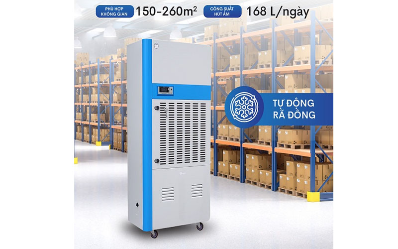 Máy hút ẩm công nghiệp Fujihaia DH168BG - Hàng chính hãng