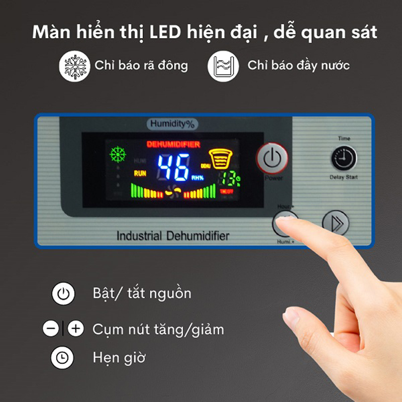 Máy hút ẩm công nghiệp Fujihaia DH480BG - Hàng chính hãng