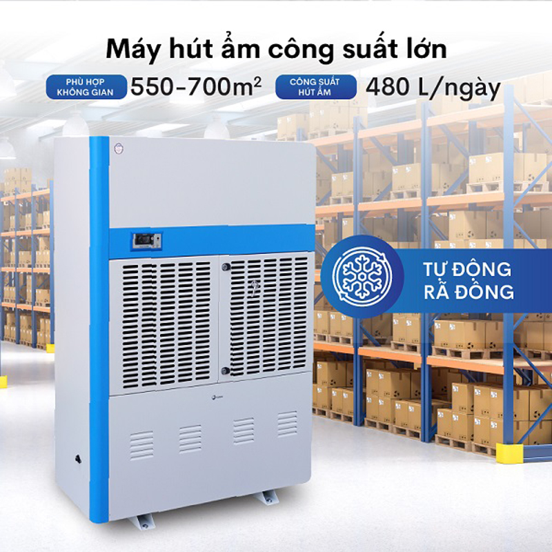 Máy hút ẩm công nghiệp Fujihaia DH480BG - Hàng chính hãng