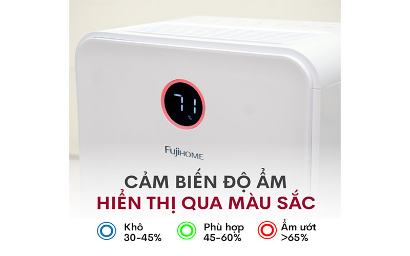 Máy hút ẩm dân dụng Fujihome DH16NW - Hàng chính hãng