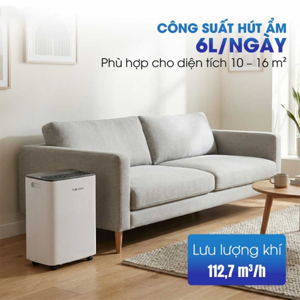 Máy hút ẩm dân dụng Fujihome Eco-Lite DH06LITE - Hàng chính hãng