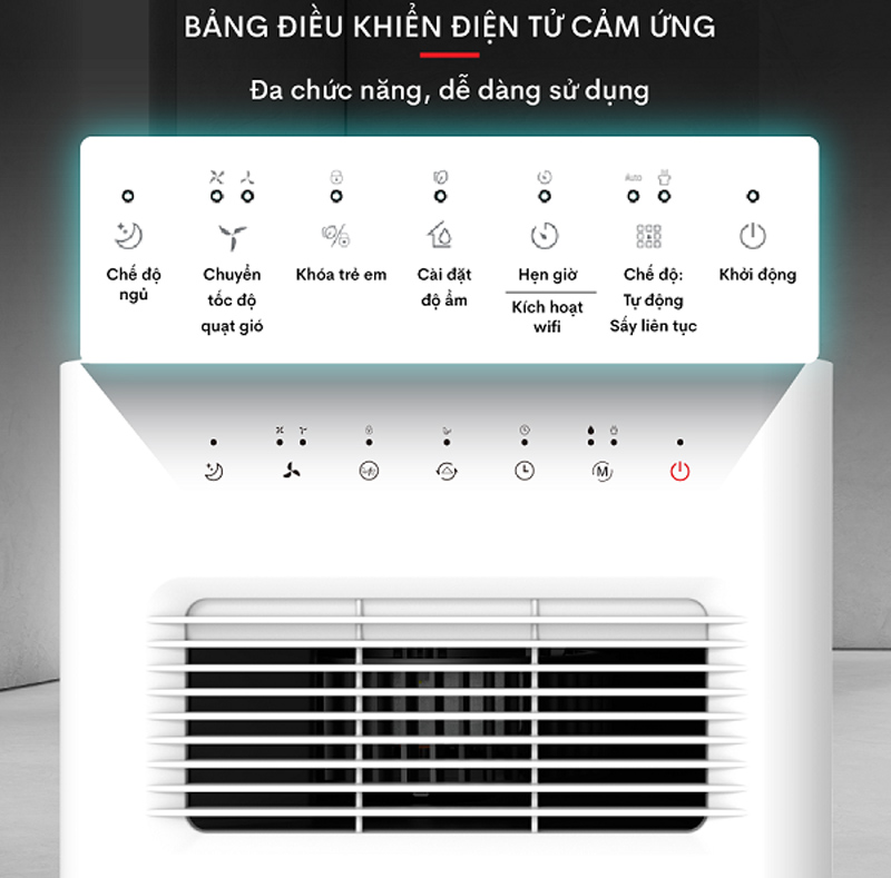Máy hút ẩm dân dụng Fujihome DH16W - Hàng chính hãng