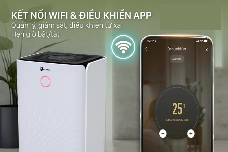 Máy hút ẩm dân dụng Fujihaia DH12W - Hàng chính hãng