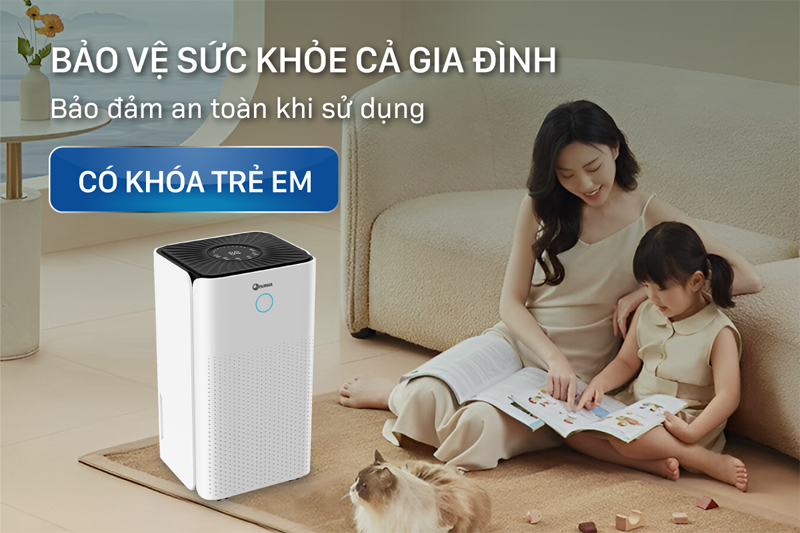 Máy hút ẩm dân dụng Fujihaia DH12W - Hàng chính hãng