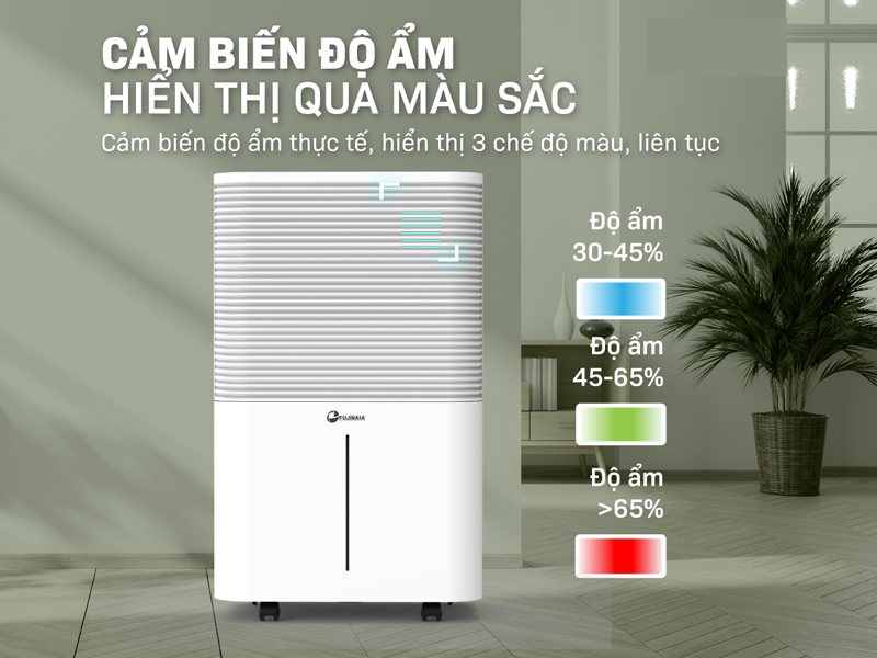 Máy hút ẩm dân dụng Fujihaia DH25W - Hàng chính hãng