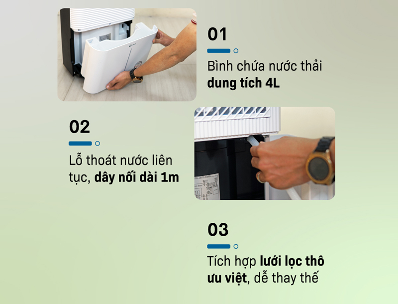 Máy hút ẩm dân dụng Fujihaia DH25W - Hàng chính hãng