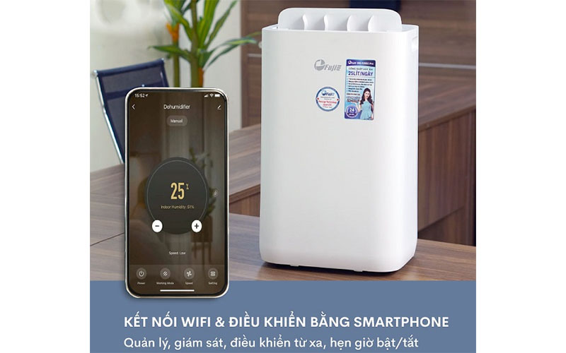Máy hút ẩm kết hợp lọc không khí FujiE HM-925EC Pro - Hàng chính hãng