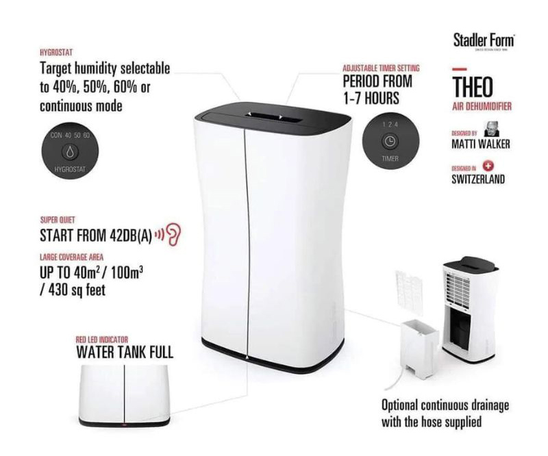 Máy hút ẩm Stadler Form THEO 10L - Hàng chính hãng