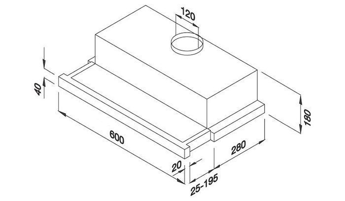 Máy hút mùi âm tủ Malloca K1506 - Hàng chính hãng