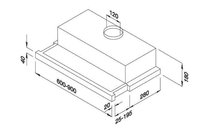 Máy hút mùi âm tủ Malloca K1509 - Hàng chính hãng