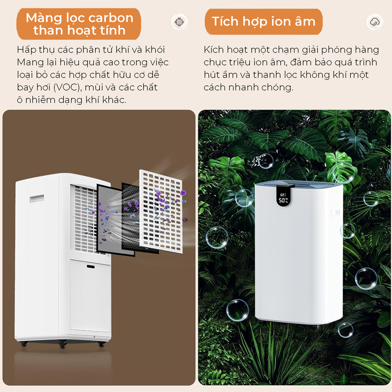Máy hút ẩm và lọc không khí U Ultty HERCULES - Hàng chính hãng