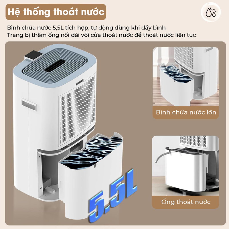 Máy hút ẩm và lọc không khí U Ultty HERCULES - Hàng chính hãng