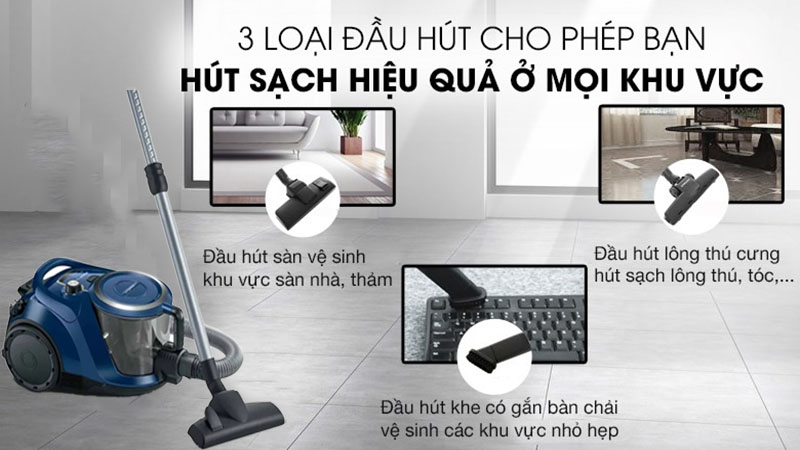 Máy hút bụi Bosch BGS412000 - Hàng chính hãng