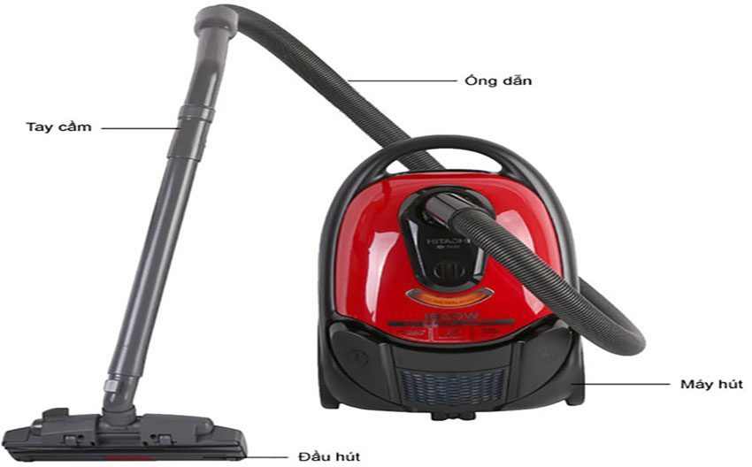 Máy hút bụi Hitachi CV-BA18PWH - Hàng chính hãng