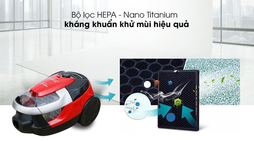 Máy hút bụi Hitachi CV-SE22V - Hàng chính hãng