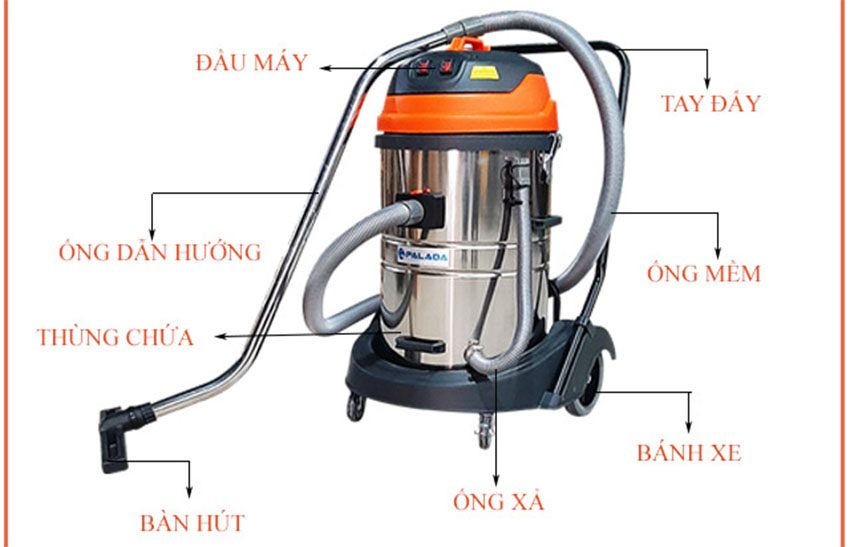 Máy hút bụi Palada PD70 - Hàng chính hãng