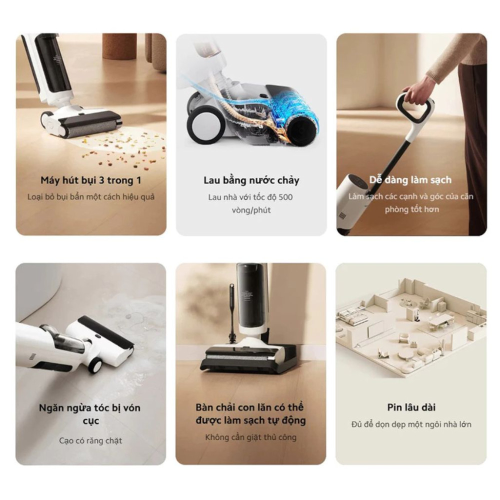 Máy hút bụi Xiaomi Truclean W20 Wet Dry Vacuum EU BHR8833EU - Hàng chính hãng