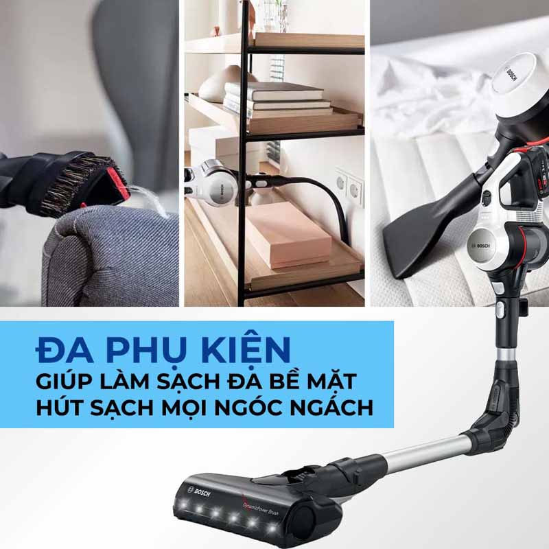 Máy hút bụi cầm tay Bosch BBS711W - Hàng chính hãng
