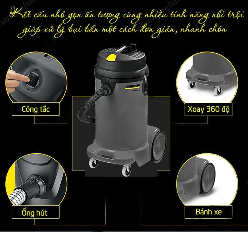Máy hút bụi Karcher NT 48/1 - Hàng chính hãng