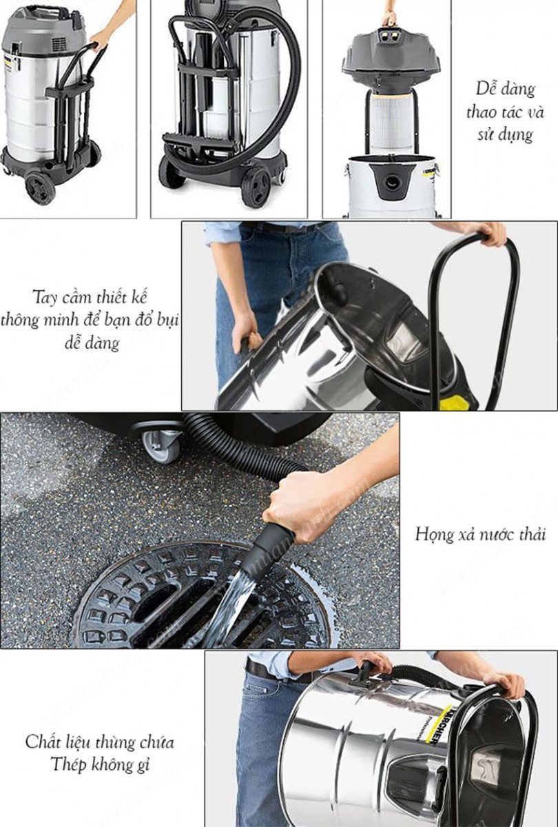 Máy hút bụi Karcher NT 70-2 ME *EU - Hàng chính hãng