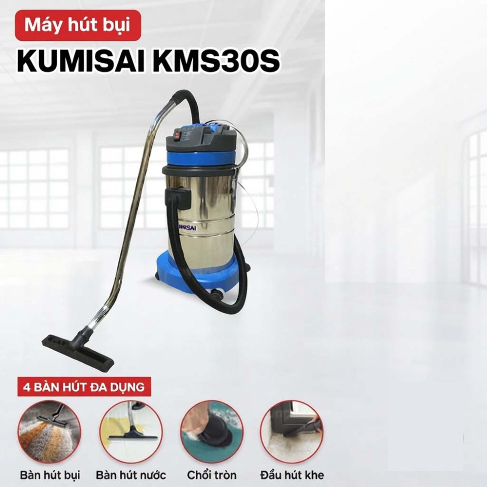 Máy hút bụi công nghiệp Kumisai KMS30S - Hàng chính hãng